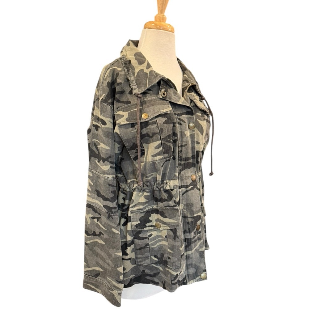 Fate Camouflage Utility Anorak Jacket Camo Military Grunge Anorak Size Small - Picture 2 of 16